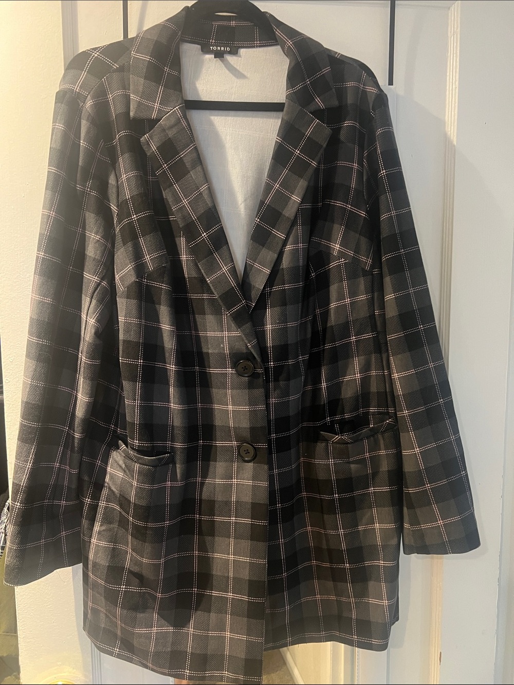 Torrid Plaid Blazer Jacket